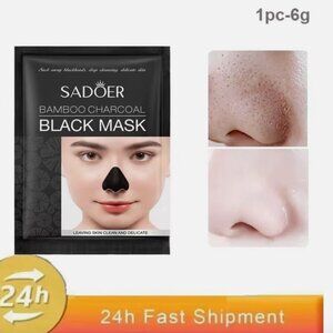 Blackhead Remover Mask Bamboo Charcoal Shrink Pores Acne Black Head Removal .